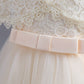 Flower Girls Dress Formal with Cape Lace A-line Princess Gown for Wedding