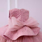 Lovely Puffy Tulle Kids Formal Wear Gowns Flower Girl Dresses with Hand Made Flowers Girls Pageant Gown
