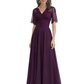 Lace Floor Length Mother of The Bride Dresses Long V-Neck Wedding Mom Dress