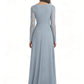 Chiffon A-Line Lace Mother of The Bride Dresses Long Formal Evening Dresses