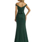 Shiny Off Shoulder Mermaid Glitter Jersey Long Formal Dresses For Women