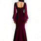 Slit Floor Length Mother of The Bride Dresses Long Chiffon Wedding Mom Dresses