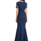 Lace V-neck Mother of The Bride Dresses Long Formal Evening Dresses Mermaid