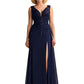 Sexy V-Neck Mother of The Bride Groom Dresses Lace Wedding Formal Gown Sleeveless