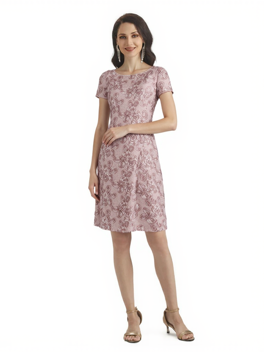 Mini Mother of the Brides Dresses Short Sleeve Knee-length