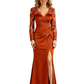 Chic V-neck Mother of The Bride Dresses Long s Formal Evening Dresses Mermaid