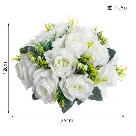 Simulation Flower Wedding Decoration Silk Flower Home Decoration Fake Flower Rose Festival Window Flower