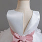 Cupcake Princess Flower Girls Dress with Train Cute Gown for Wedding Kids Tutu Dresses