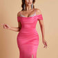 Elegant Soft Satin Mermaid Spaghetti Straps Floor-Length Mermaid Bridesmaid Dresses