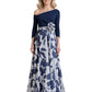 Off Shoulder Floral Mother of The Bride Dresses Wedding Clothes Women Dresses
