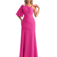Embroidered Lace Bodice Mother of the Bride Dress Chiffon Maxi Dress Plus Size