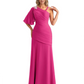 Embroidered Lace Bodice Mother of the Bride Dress Chiffon Maxi Dress Plus Size