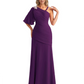Embroidered Lace Bodice Mother of the Bride Dress Chiffon Maxi Dress Plus Size