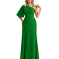 Embroidered Lace Bodice Mother of the Bride Dress Chiffon Maxi Dress Plus Size