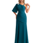 Embroidered Lace Bodice Mother of the Bride Dress Chiffon Maxi Dress Plus Size