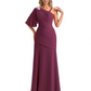 Embroidered Lace Bodice Mother of the Bride Dress Chiffon Maxi Dress Plus Size