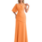 Embroidered Lace Bodice Mother of the Bride Dress Chiffon Maxi Dress Plus Size