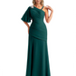 Embroidered Lace Bodice Mother of the Bride Dress Chiffon Maxi Dress Plus Size