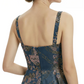 Elegant Floral Spaghetti Straps A-Line Long Formal Evening Dresses