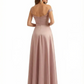 Elegant Asymmetrical One Shoulder Mermaid Soft Satin Long Formal Dresses
