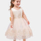 Luxury Lace Flower Girls Dress Elegant with Bow Princess Gown for Wedding