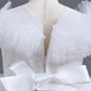Elegant Long Flower Girls Dress Satin Tulle Princess Gown for Wedding Kids Tutu Dress