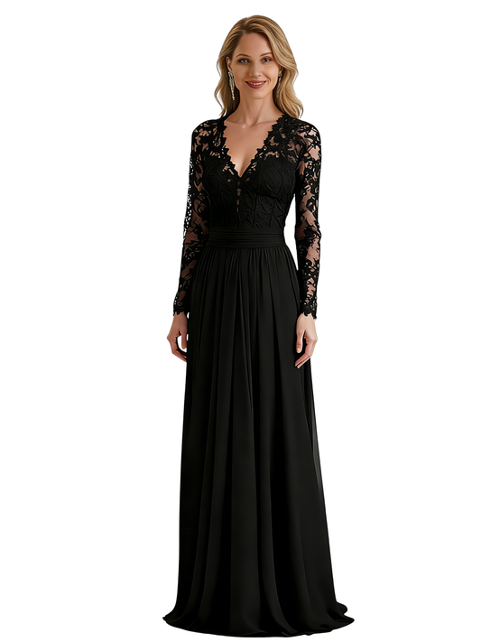 Mermaid Dresses Mother of The Bride Dresses Formal Long Sleeve Gowns Wedding