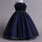Elegant Cupcake Flower Girls Dress Tulle Princess Gown for Wedding Kids