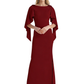 Chiffon Plus Size Dresses Mother of The Bride Dresses Formal 3/4 Sleeve Wedding Gowns