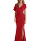 V-Neck Mother of The Bride Groom Dresses Mermaid Wedding Formal Gowns