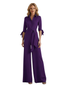 Modern V-Neck Mother of The Bride Groom Dresses Jumpsuits Wedding Formal Gowns For Mom