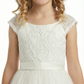 Cap Sleeve Flower Girl Dress Embroidered Bodice Tulle A-Line Knee Length Party Gown