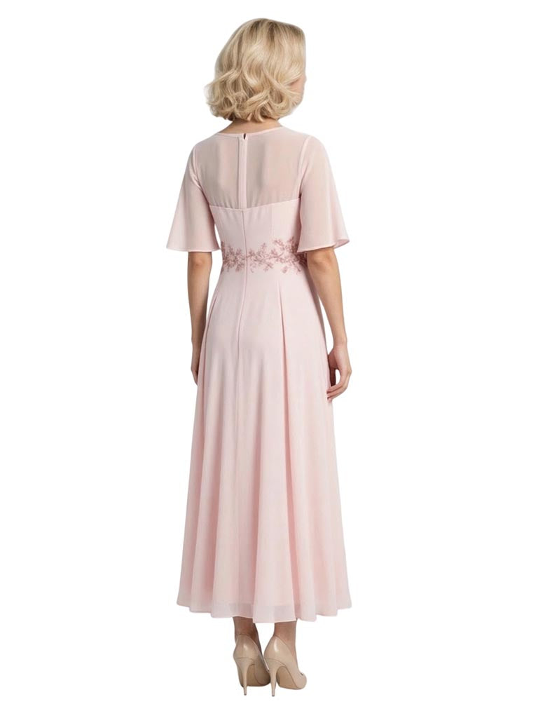 Elegant Chiffon Mother of The Bride Dresses A-line Evening Gowns Wedding