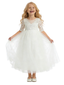 Elegant Lace & Tulle Flower Girl Dress  Flowers Pageant Dress Evening Gowns