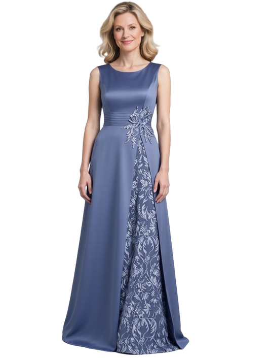 Sleeveless Lace Formal Dresses Jewel Mother of The Bride Dresses