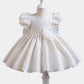 Cute Bow Organza Flower Girls Dress for Wedding Kids Tutu Dress