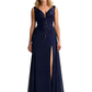 Sexy V-Neck Mother of The Bride Groom Dresses Lace Wedding Formal Gown Sleeveless