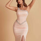 Sexy Soft Satin Mermaid One Shoulder Side Slit Beading Floor-Length Bridesmaid Dresses Online