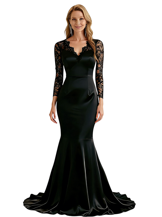 Mermaid Long Mother of The Bride Groom Dresses Elegant Wedding Evening Mother Outfits