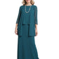 3PCS Chiffon Mother of The Bride Dresses A-line Wedding Formal Evening Gowns