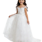 Spaghetti-Straps Princess Flower Dress Birthday Party Dresses