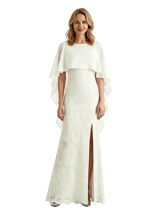 Chiffon Custom Mother of The Groom Dresses Wedding Evening Mother Outfits Slit Sexy