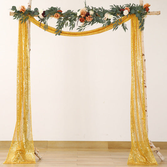 Outdoor Wedding Decoration Sparkly Sequin Background Curtain