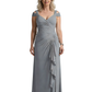 Chiffon Ruffle Dress Custom Mother of The Groom Dresses Wedding Mother Outfits Lace Long