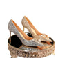 Women's Wedding Shoes Decorative Heel Wedding Heels Bridal Shoes With Beading WS0007