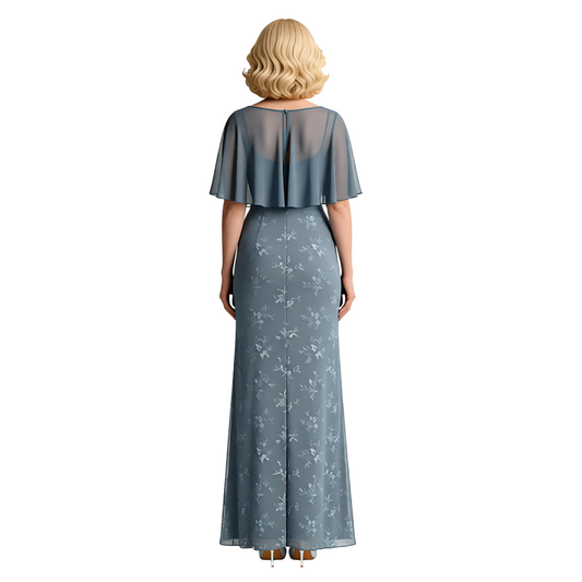 Mermaid Elegant Mother of the Bride Dresses Slit Chiffon Formal Dresses for Weddings Custom Fit