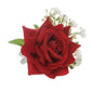 White Imitation Wrist Flower Bride Bridesmaid Sister Group Hand Flower Dress Brooch Corsage