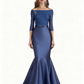 Elegant Off Shoulder Lace Chiffon A-Line Mother of The Bride Dresses Wedding