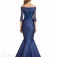 Elegant Off Shoulder Lace Chiffon A-Line Mother of The Bride Dresses Wedding