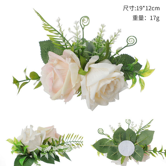 New Simulation Cake Decoration Flower Birthday Cake Flower Arrangement Rose Wedding Cake Flowers